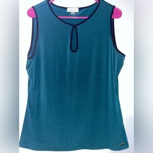 🦚Calvin Klein Teal Sleeveless Top